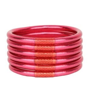 BuDhaGirl All Weather Bangles, BDG Pink, size small